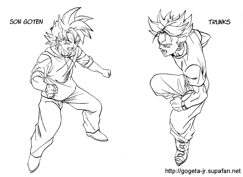 dbz coloring pages fusion - photo #26