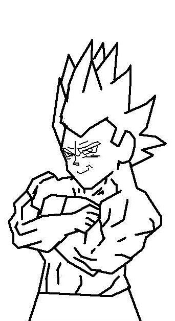 super saiyan vegeta drawing. Super Saiyan Vegeta level 2